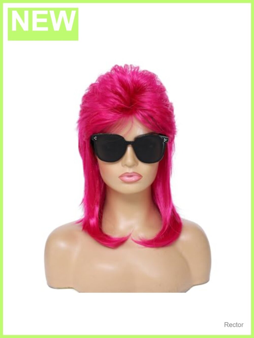 80s Mullet Wig Heat Resistant Synthetic Fiber Costume Party Cosplay